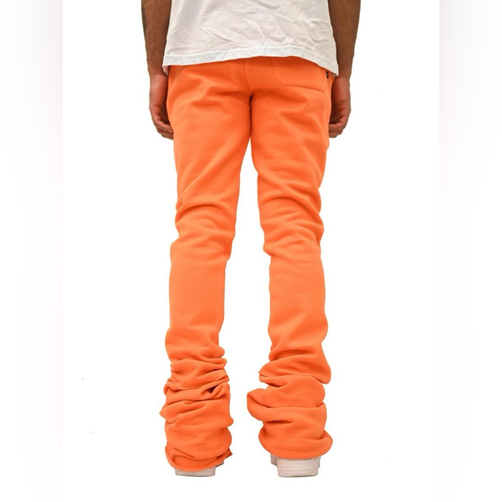 Orange Double Stacked Joggers